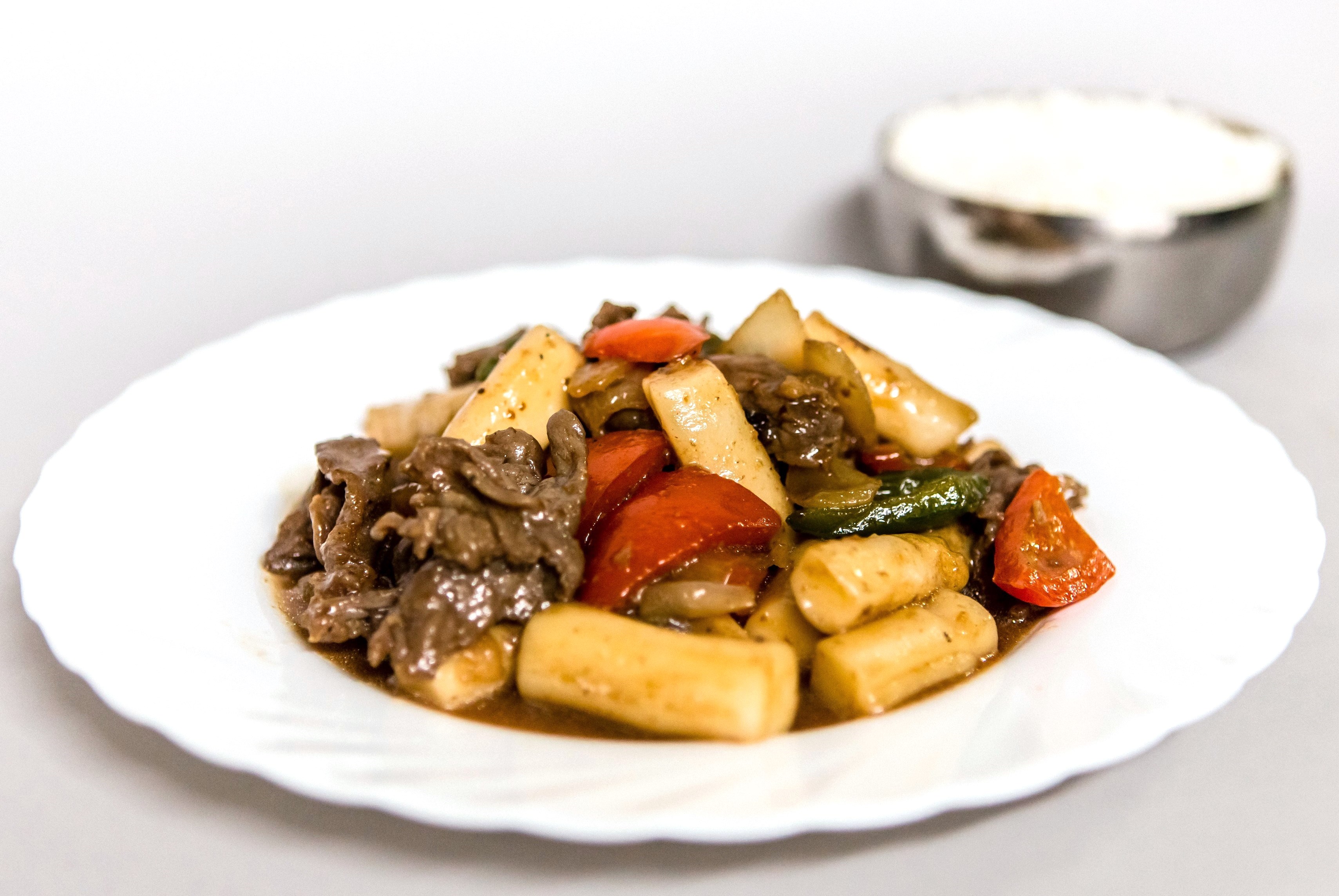 Токпокки с говядиной